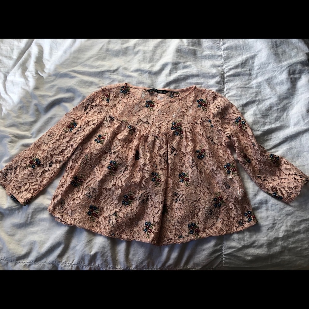 Zara Embroidered Blouse - Picture 2 of 4